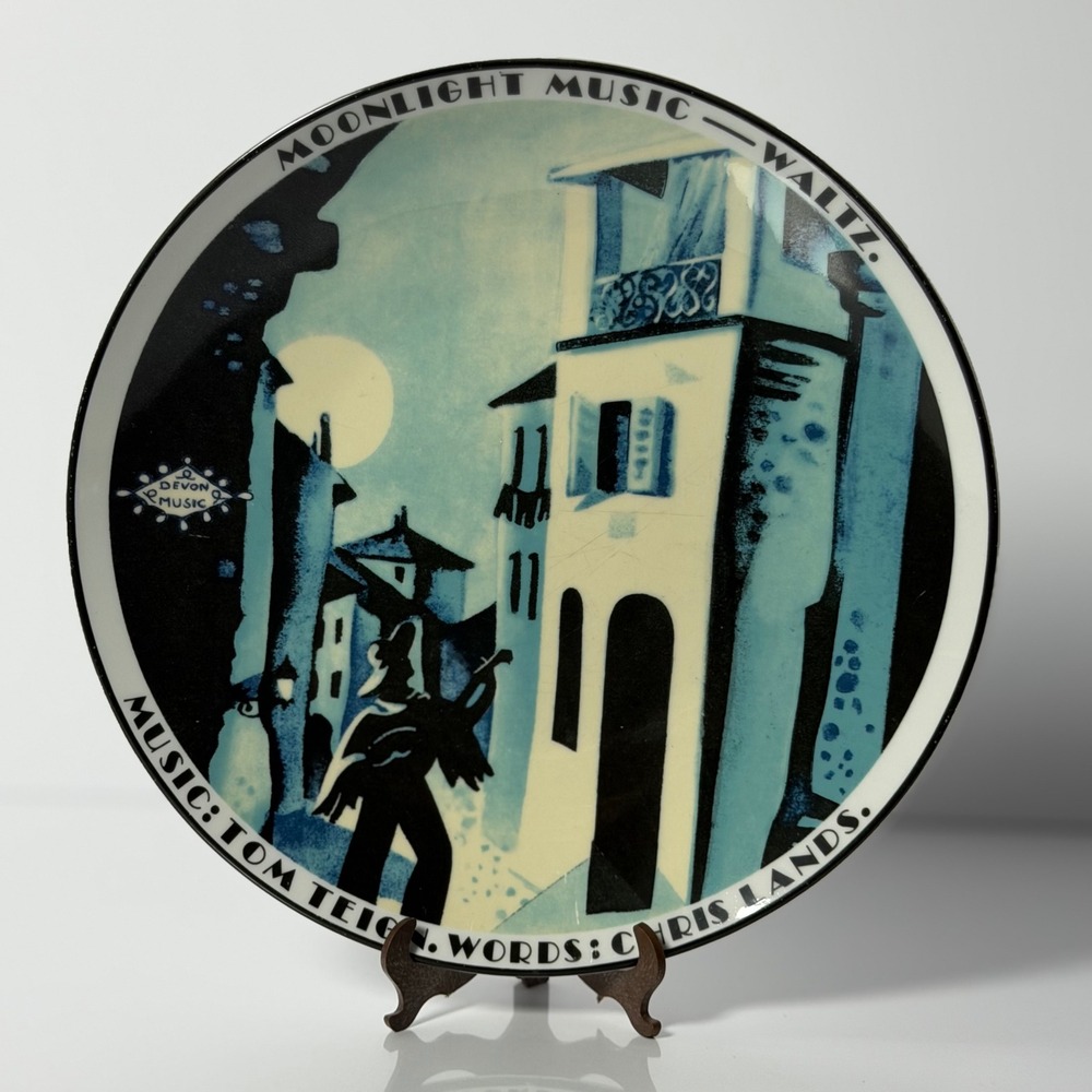 BIA Cordon Bleu Moonlight Music Waltz Porcelain Plate Tom Teigen Chris Lands